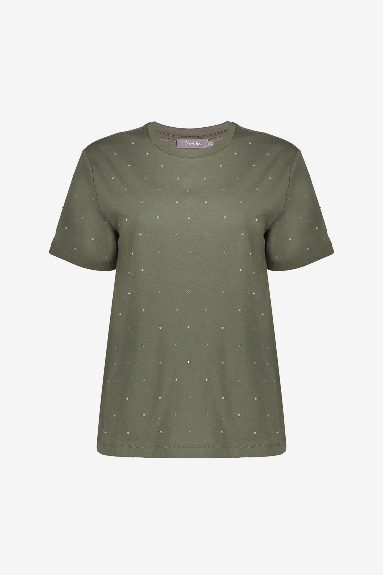 Geisha dames T-shirt met strass-steentjes