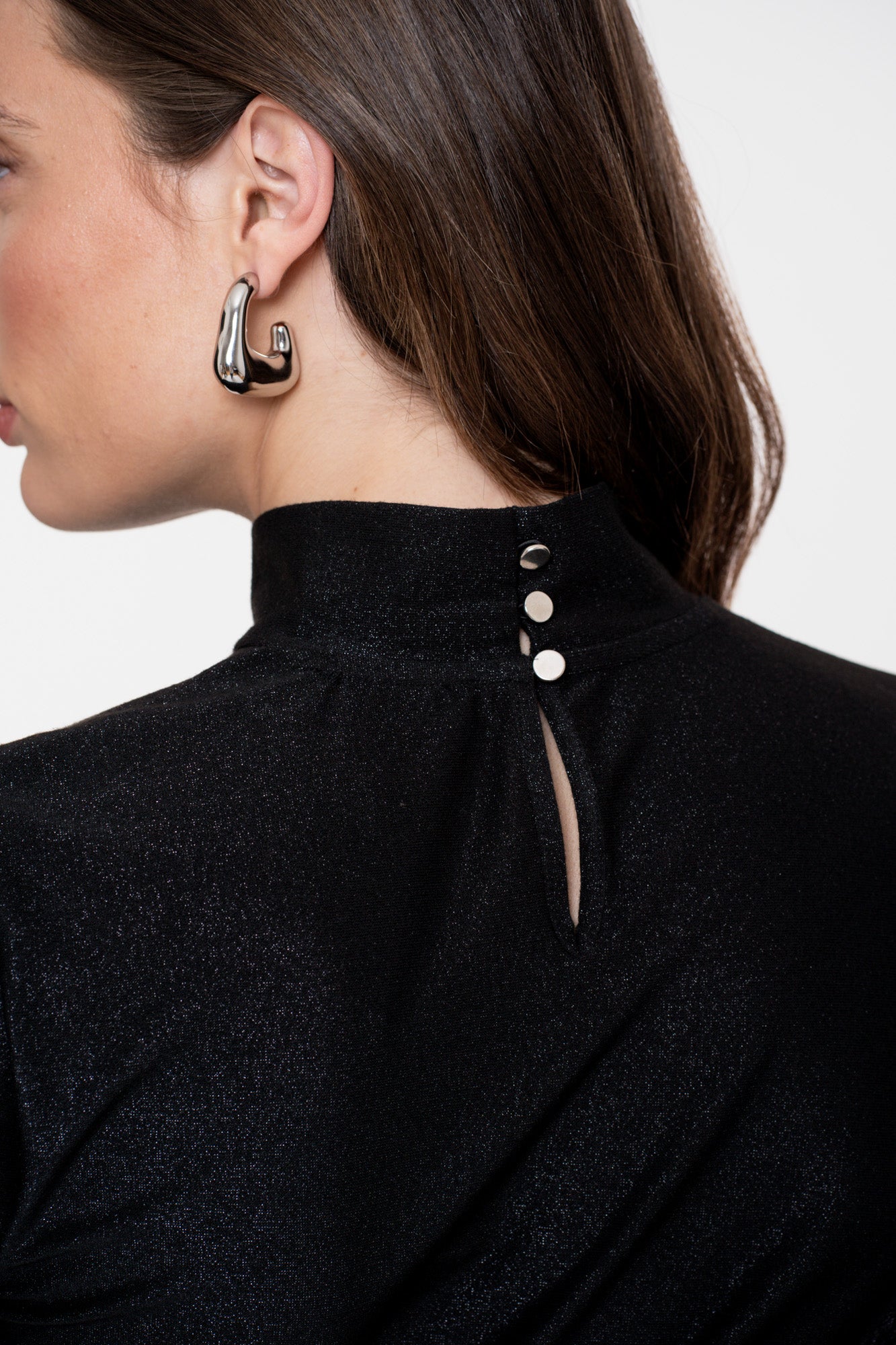 Geisha dames choker top met pofmouwen
