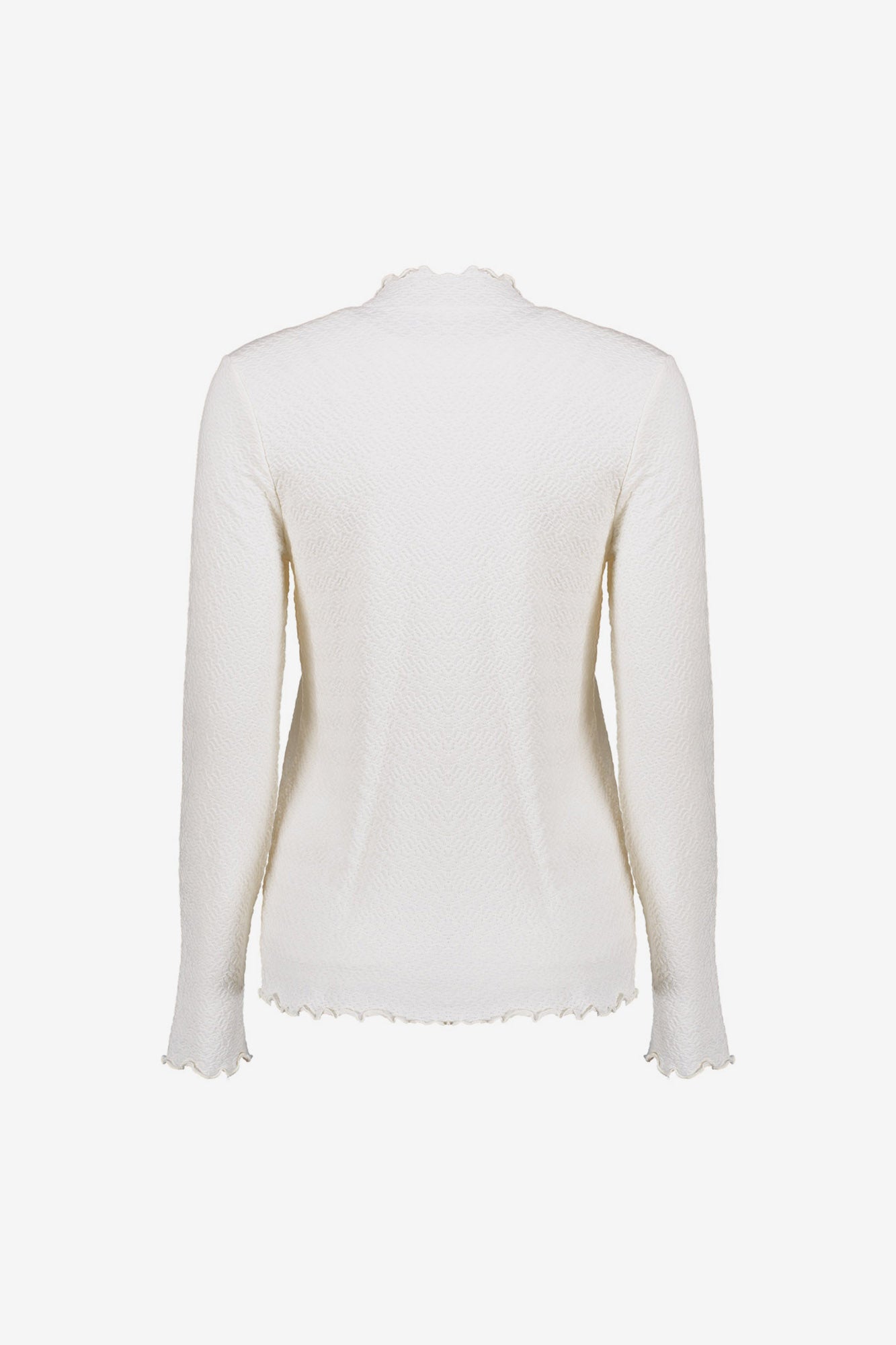 Geisha dames basic top met ruffles
