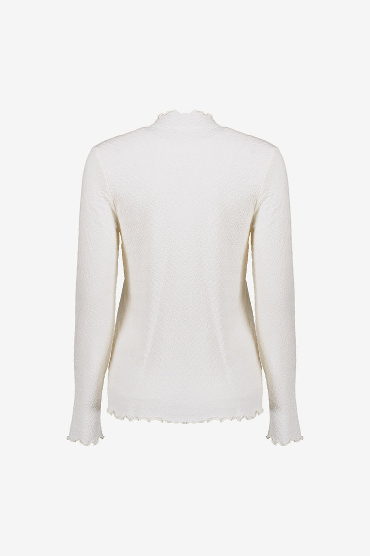 Geisha dames basic top met ruffles