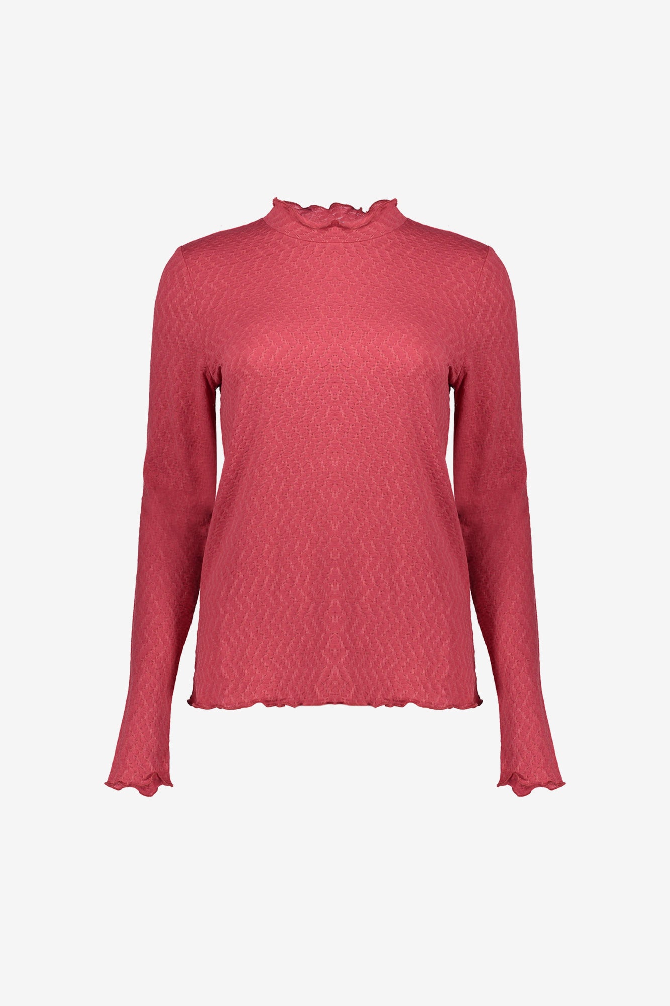Geisha dames basic top met ruffles