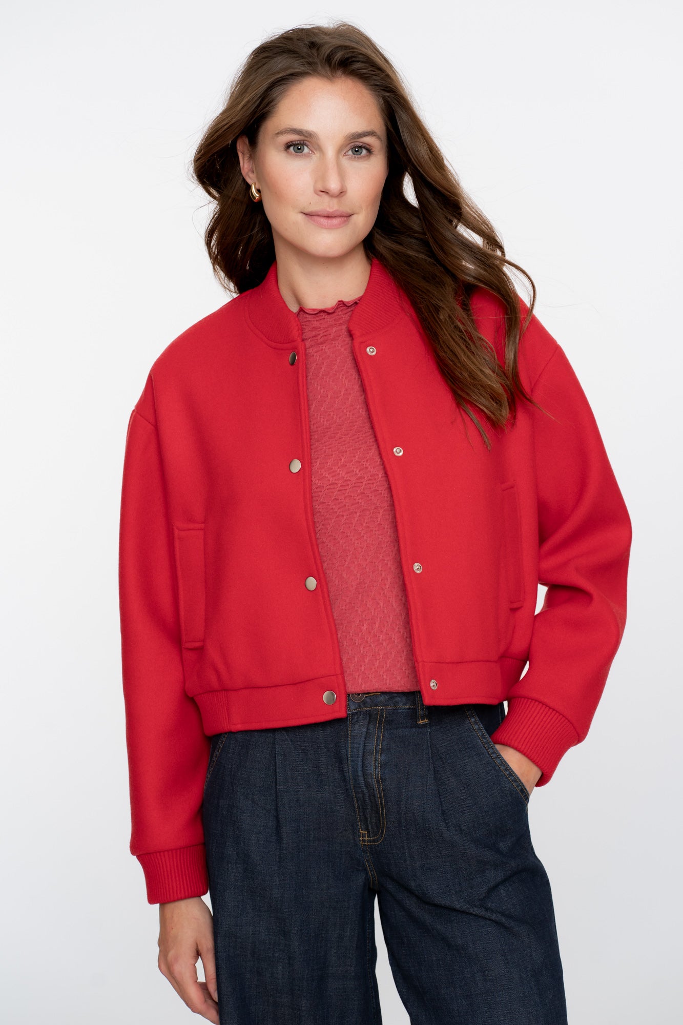 Geisha dames basic top met ruffles