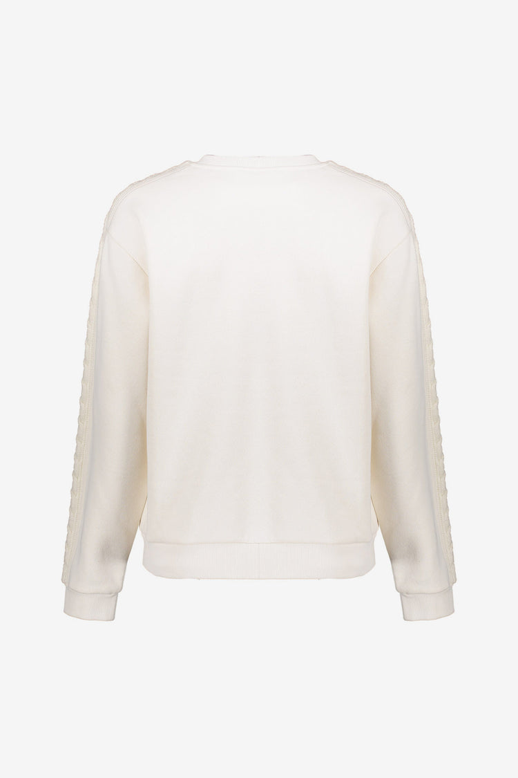 Geisha dames sweater met knitted detail