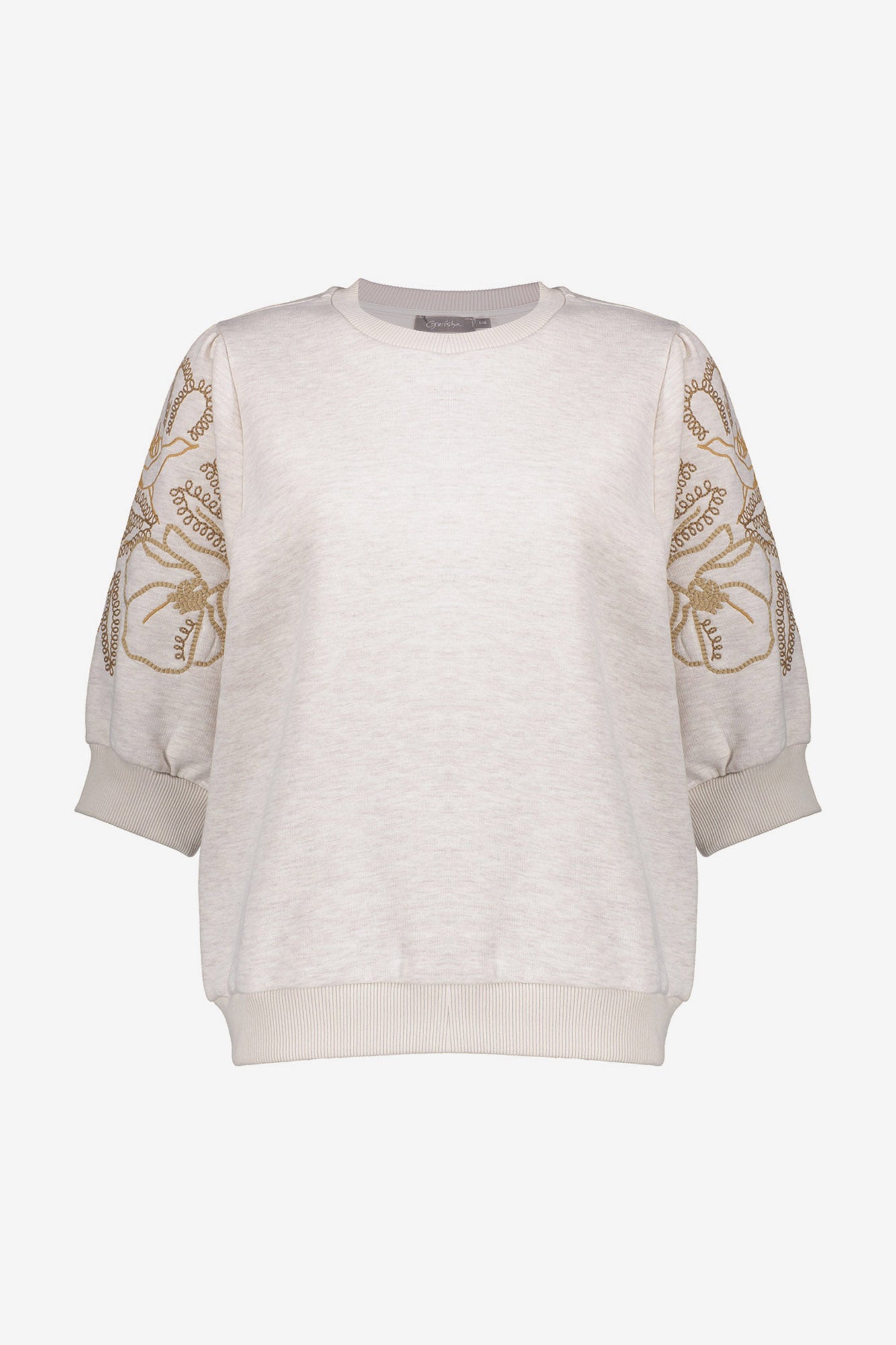 Geisha dames sweater met sierlijke dessin