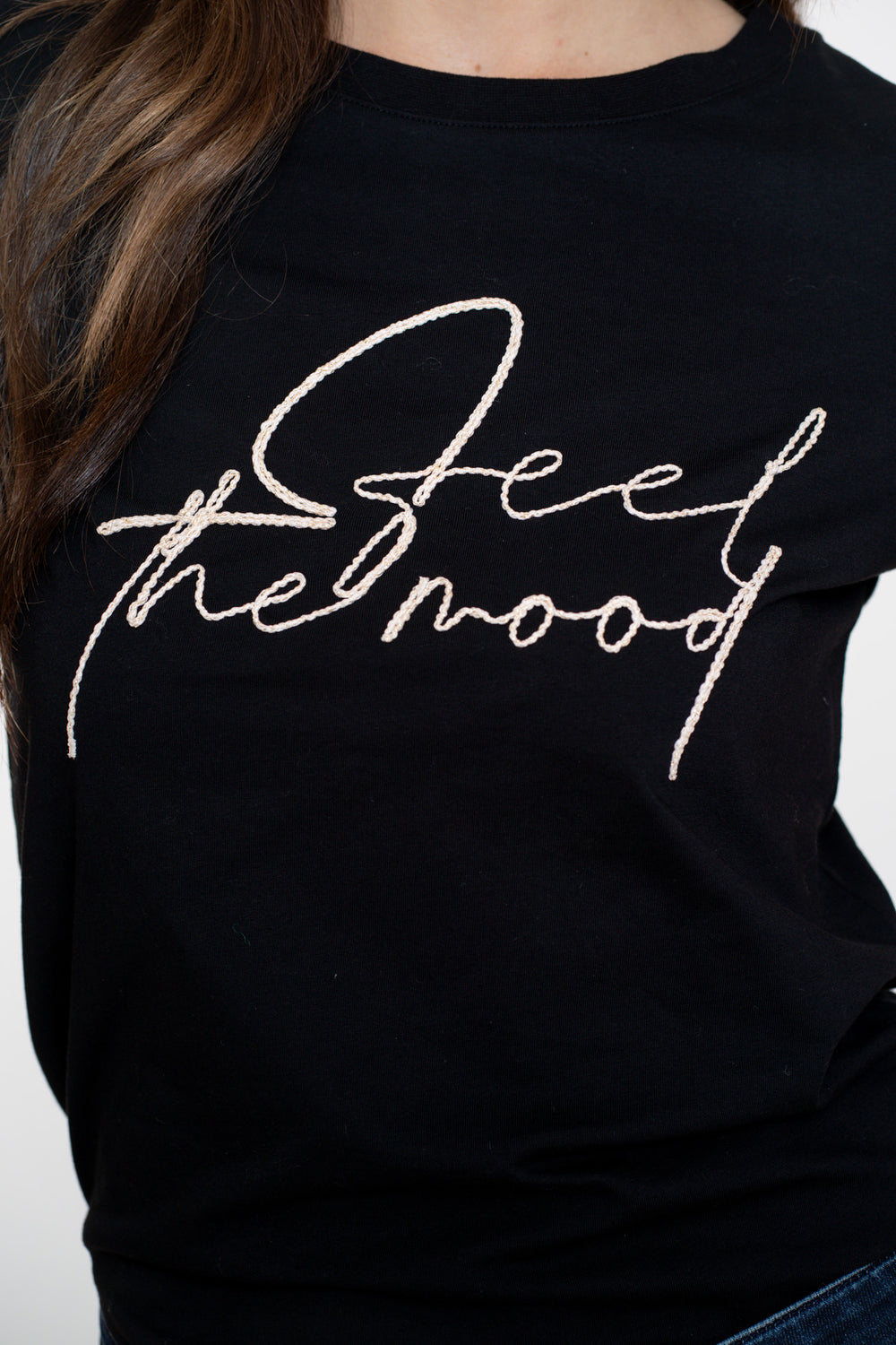 Geisha dames basic T-shirt met tekst