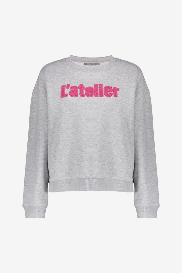 Geisha dames oversized sporty sweater 'L'atelier'