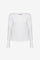 Geisha dames basic ribgebreid T-shirt met lange mouwen