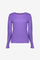 Geisha dames basic ribgebreid T-shirt met lange mouwen