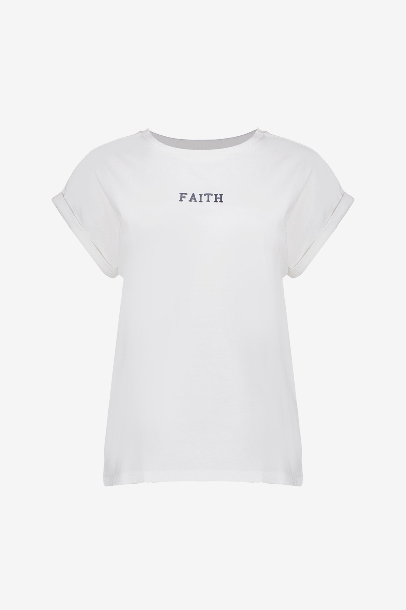 Geisha dames basic T-shirt met embrodery tekst