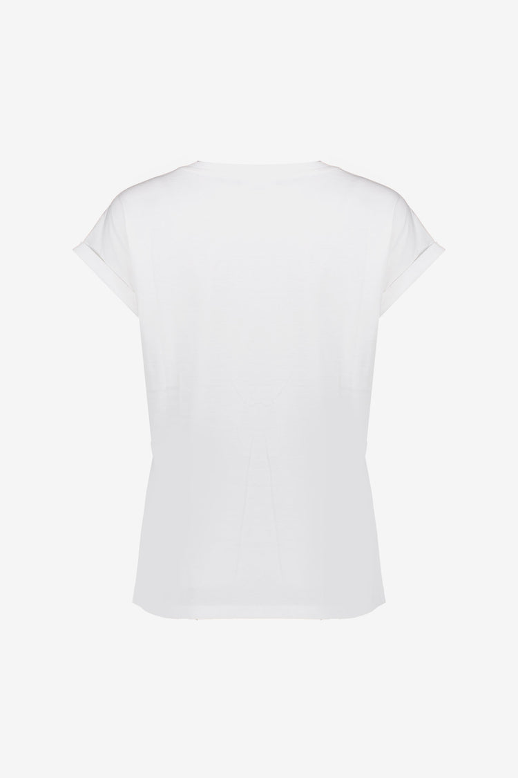 Geisha dames basic T-shirt met embrodery tekst
