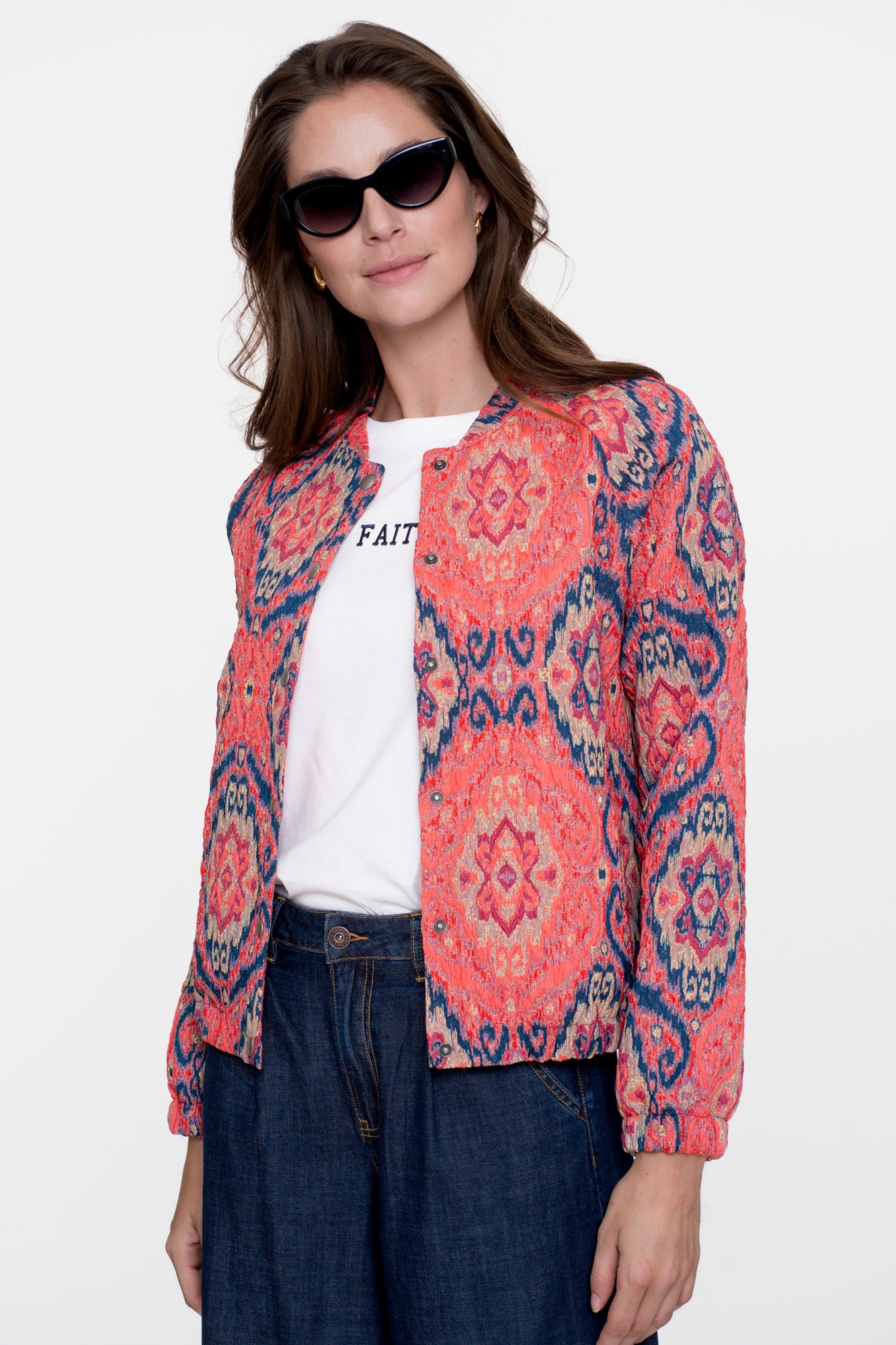 Geisha dames basic T-shirt met embrodery tekst