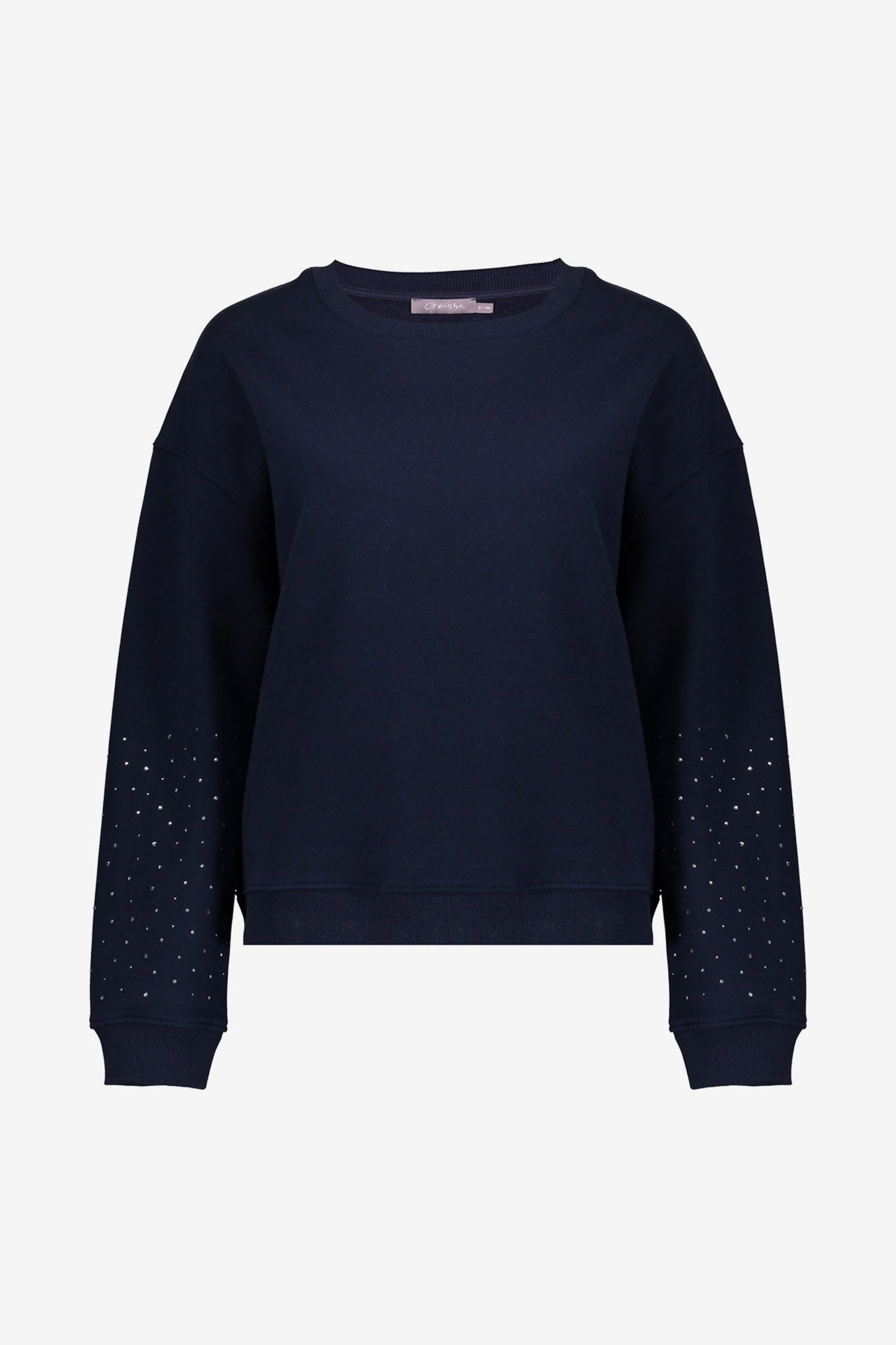 Geisha dames navy rhinstone sweater