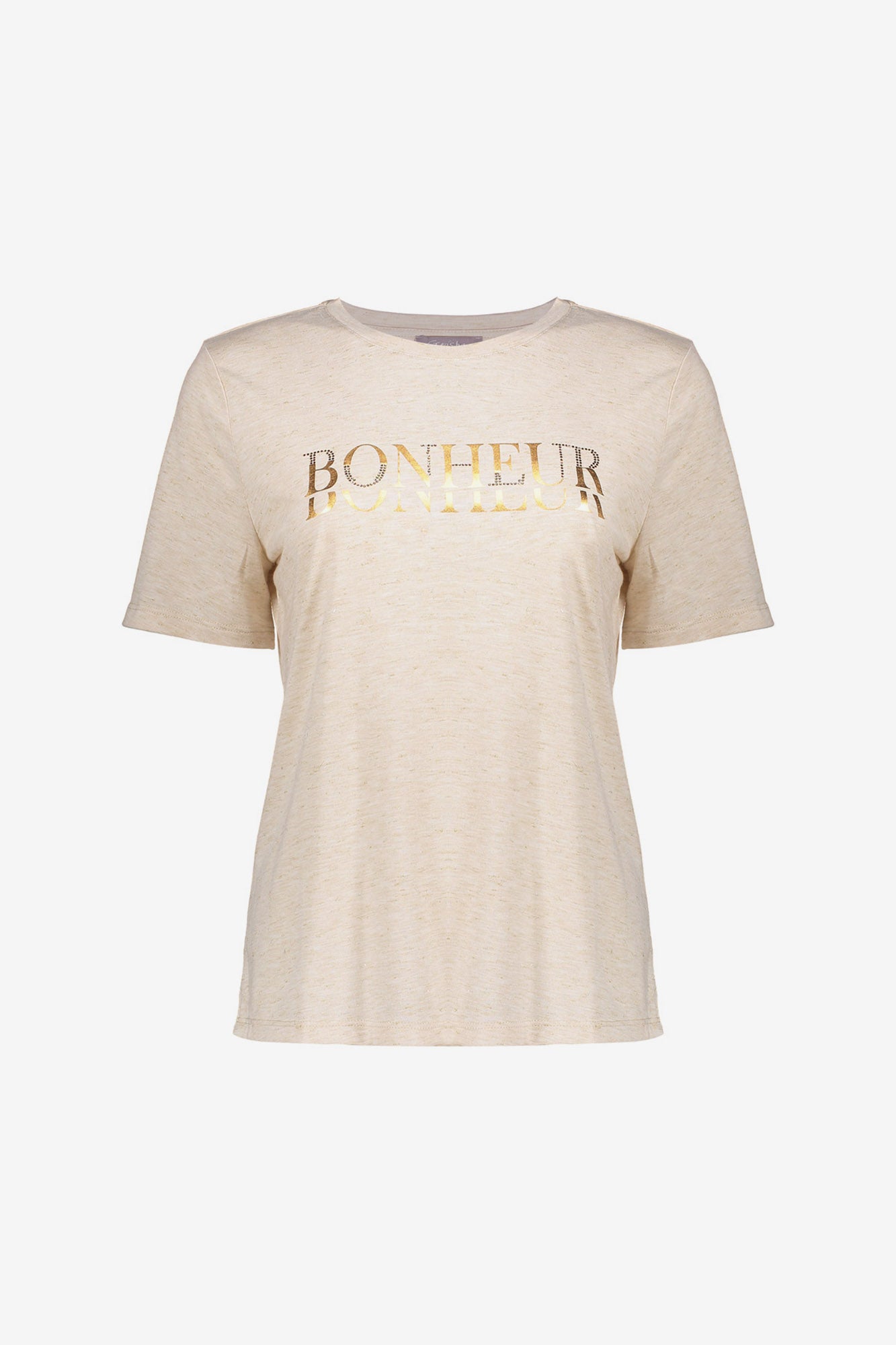 Geisha dames melange T-shirt 'Bonheur'