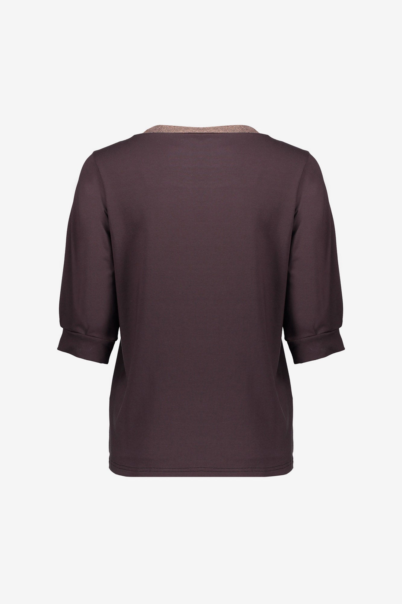 Geisha dames top met lurex hals