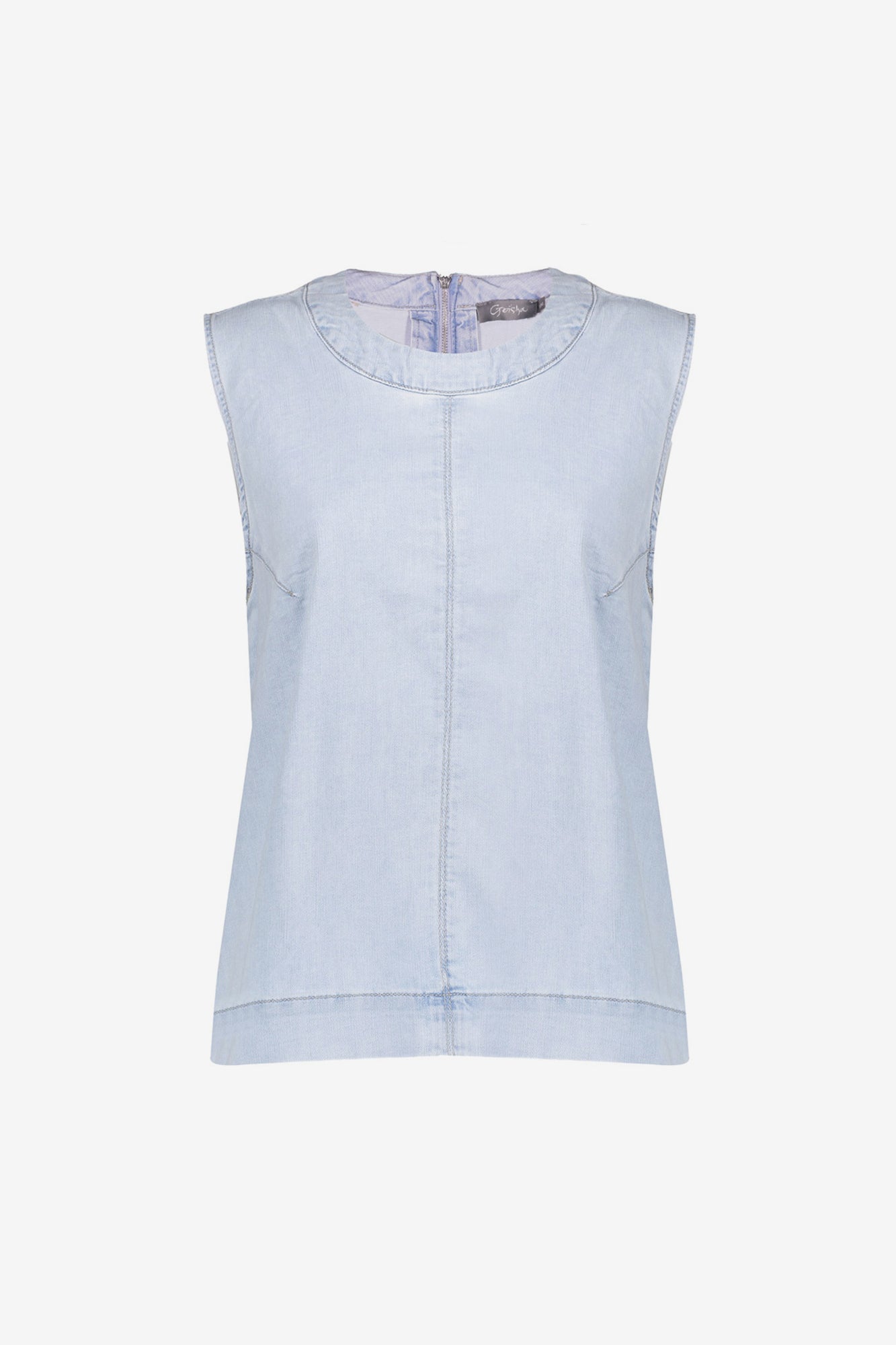 Geisha Fashion dames boxy denim top