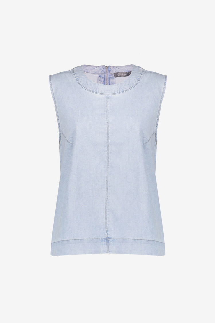 Geisha Fashion dames boxy denim top
