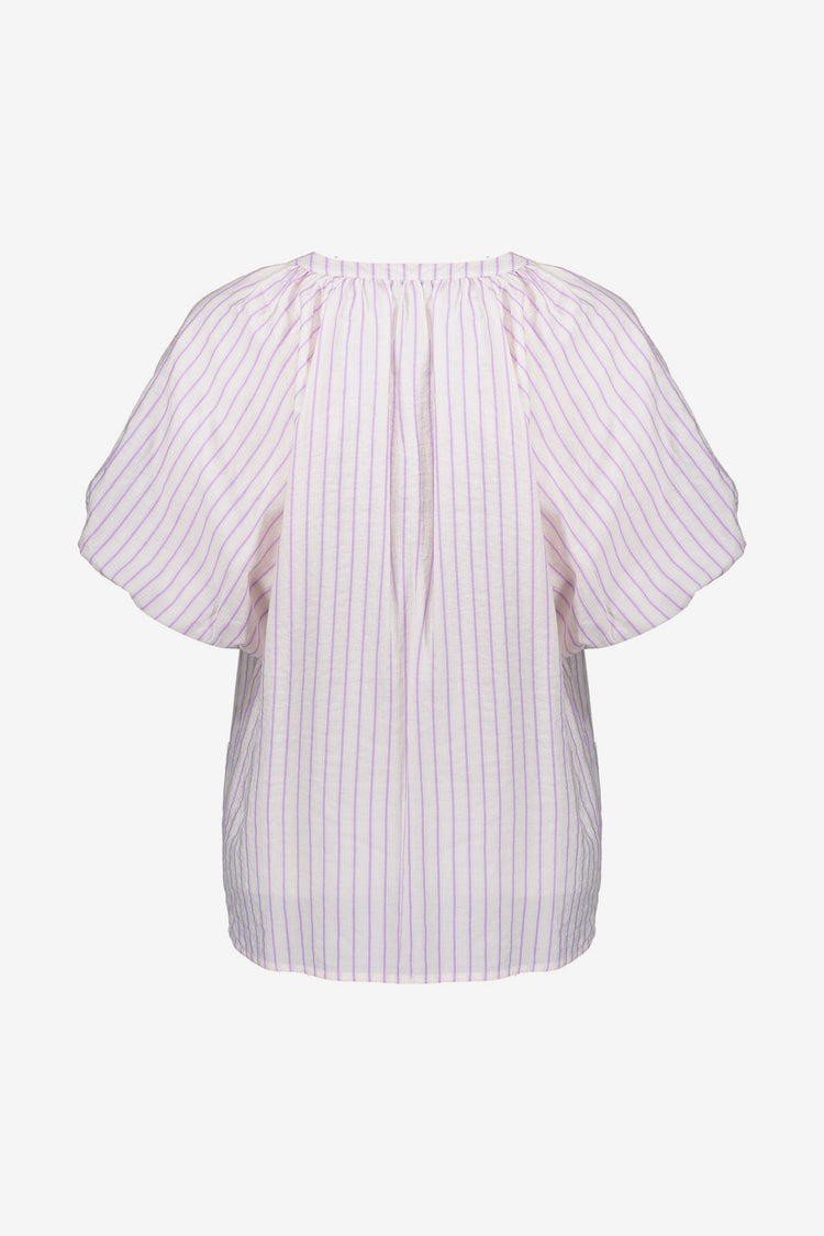 Geisha Fashion dames top gestreept met strikdetail