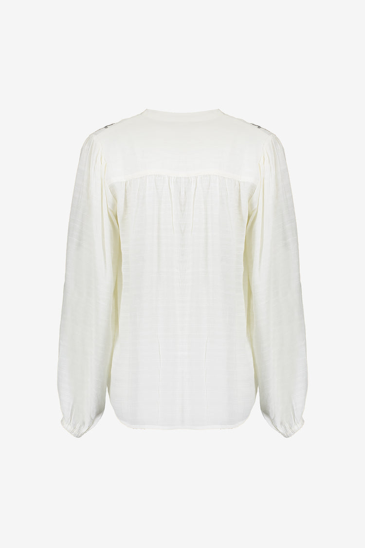 Geisha Fashion dames top met broderie anglaise