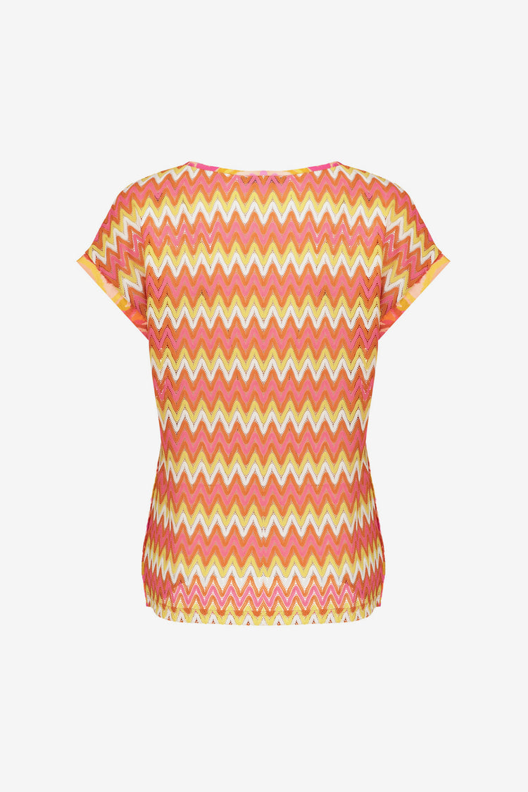 Geisha Fashion dames top met ajourdetails