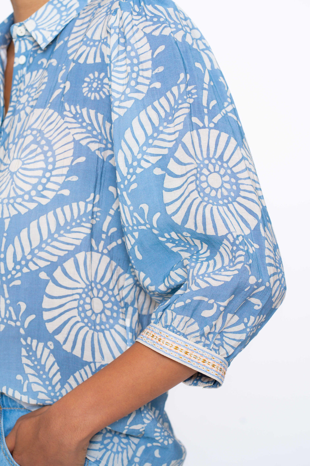Geisha Fashion damesblouse met grafische print
