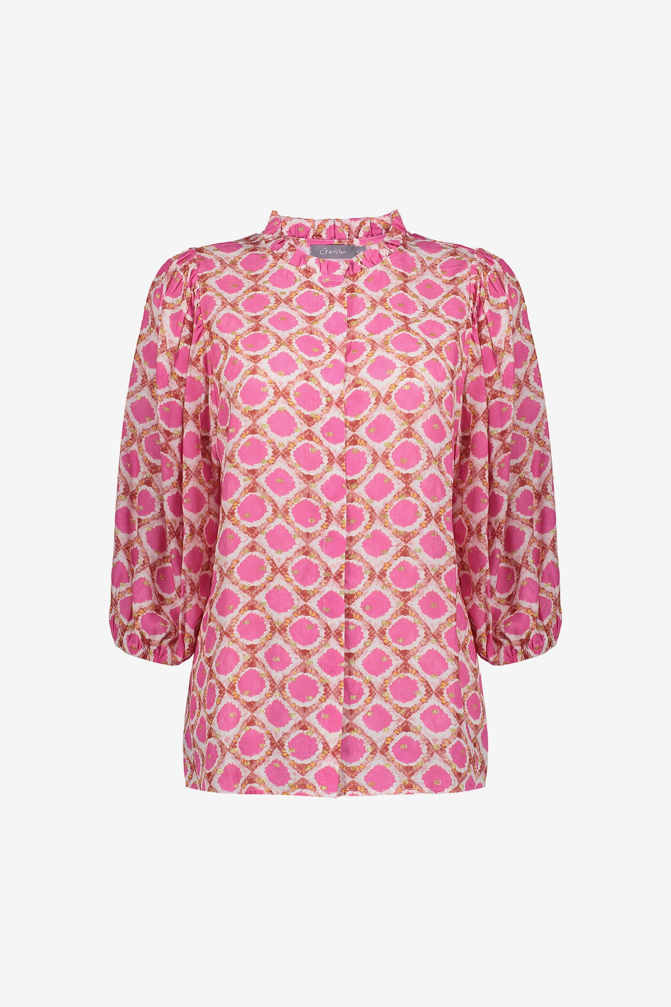 Geisha dames blouse met tilemotief