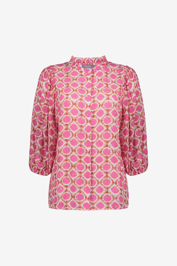 Geisha dames blouse met tilemotief