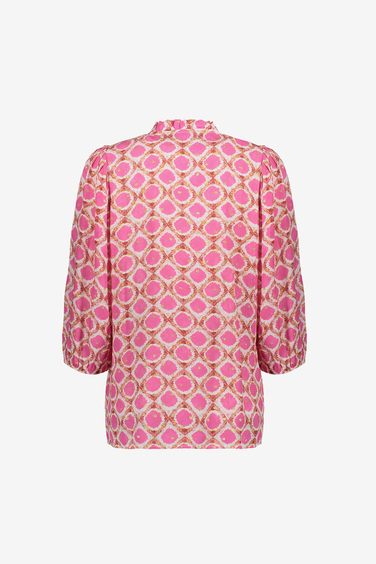 Geisha dames blouse met tilemotief