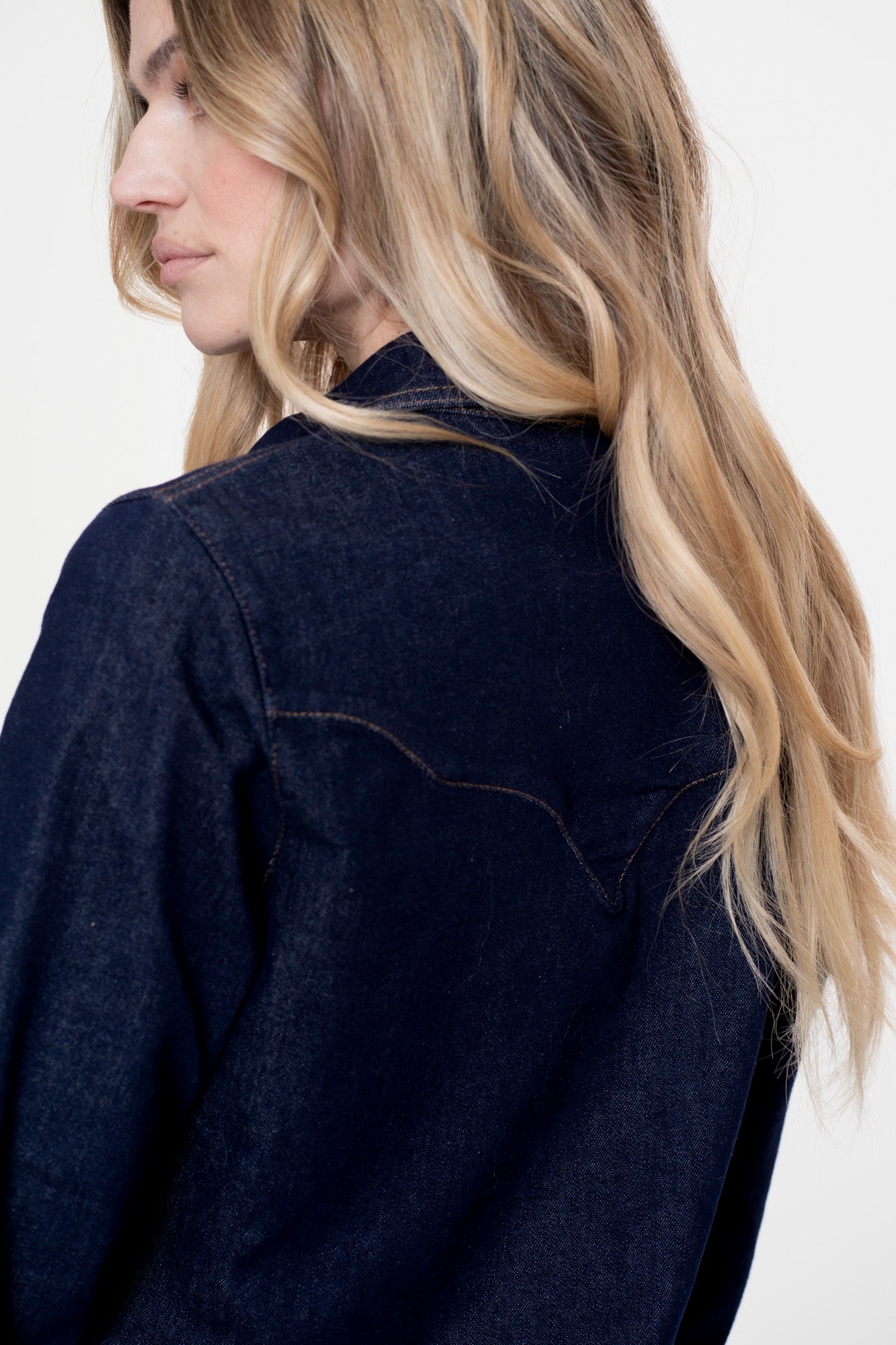 Geisha dames classic denim blouse