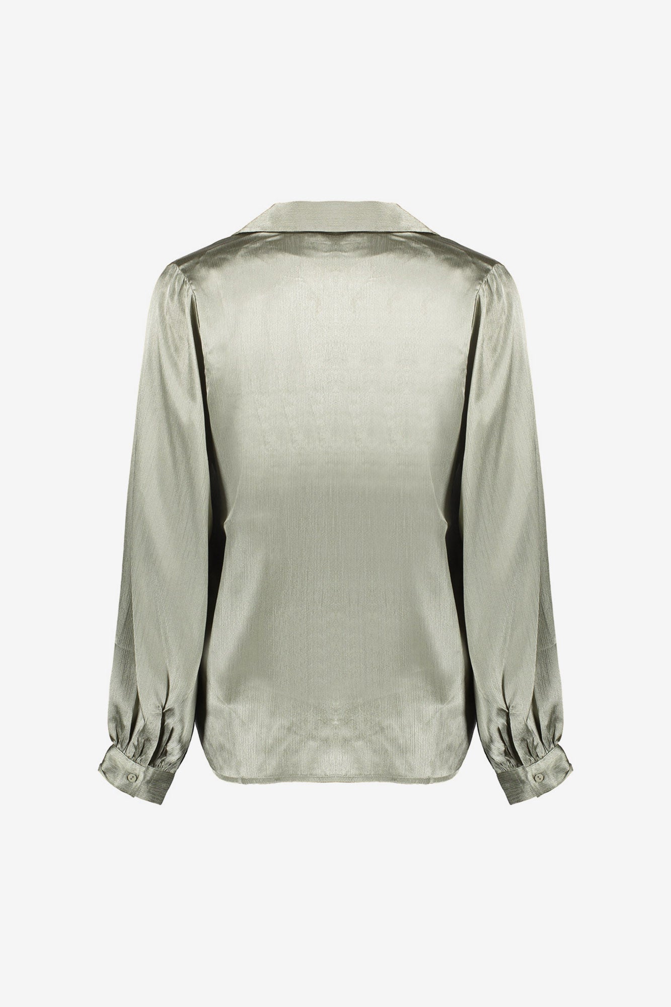 Geisha dames satijnachtige blouse met V-hals