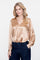Geisha dames satin look blouse met V-hals