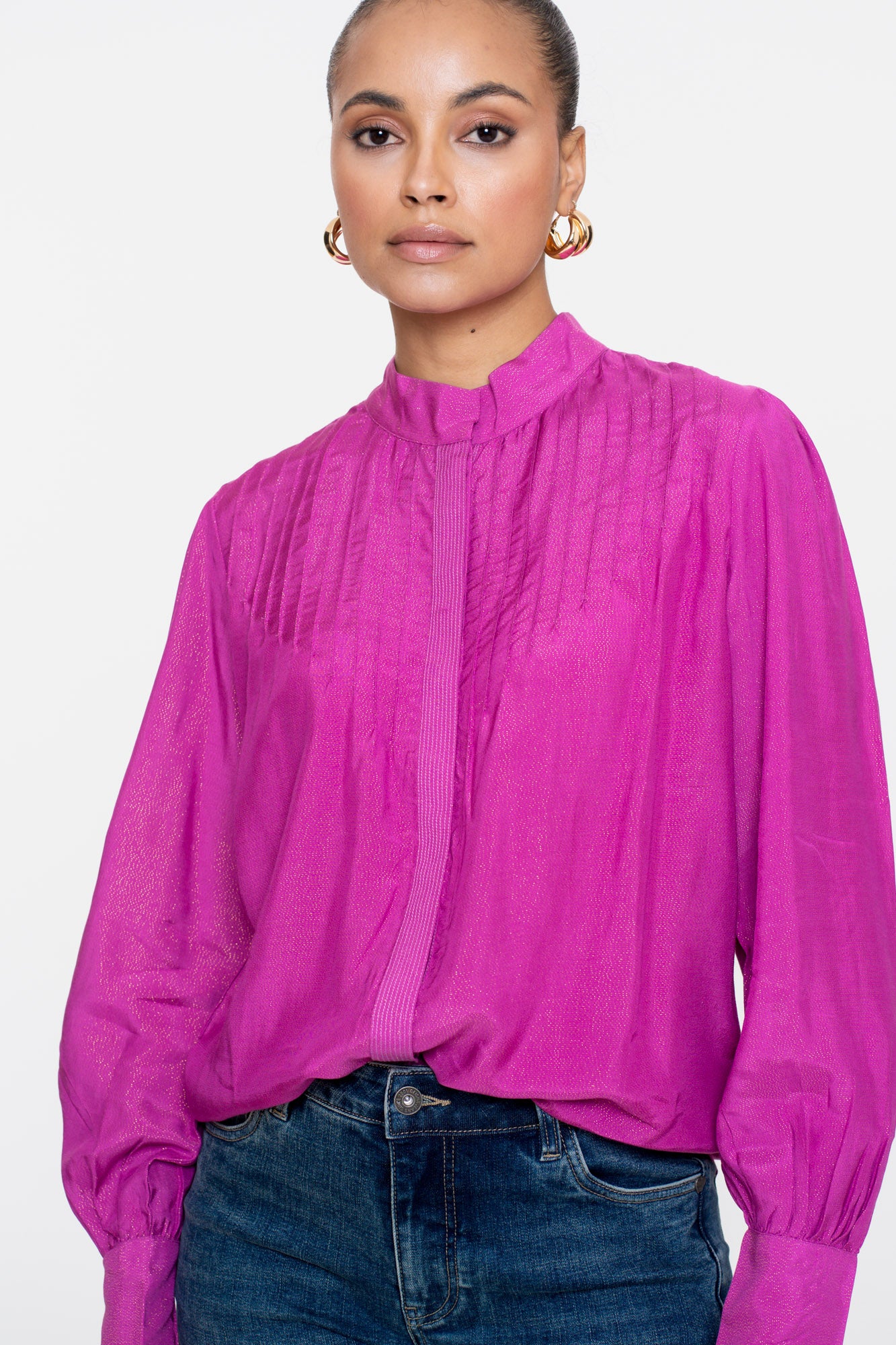 Geisha dames blouse met lurex