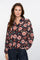 Geisha dames blouse met sierlijke bloemenprint