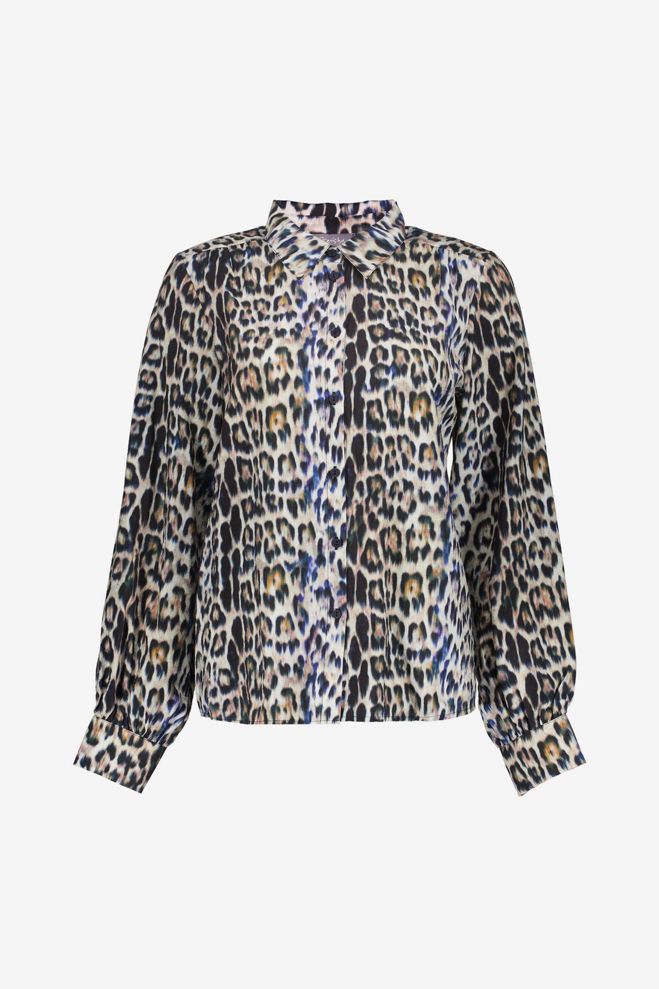 Geisha dames blouse met leopard print