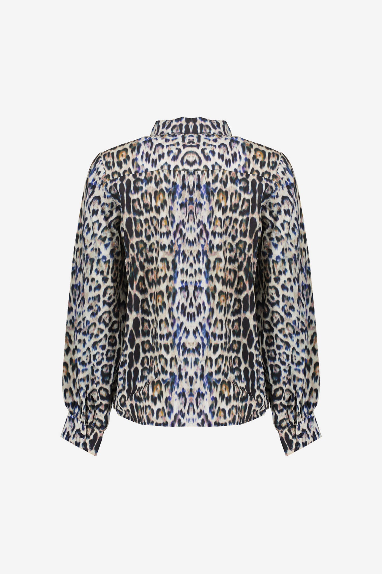 Geisha dames blouse met leopard print
