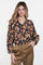 Geisha dames blouse met arty bloemenprint