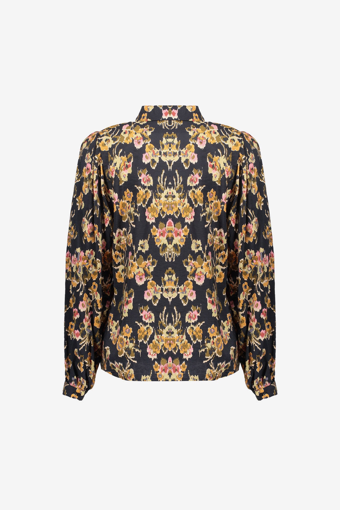 Geisha dames blouse met arty bloemenprint