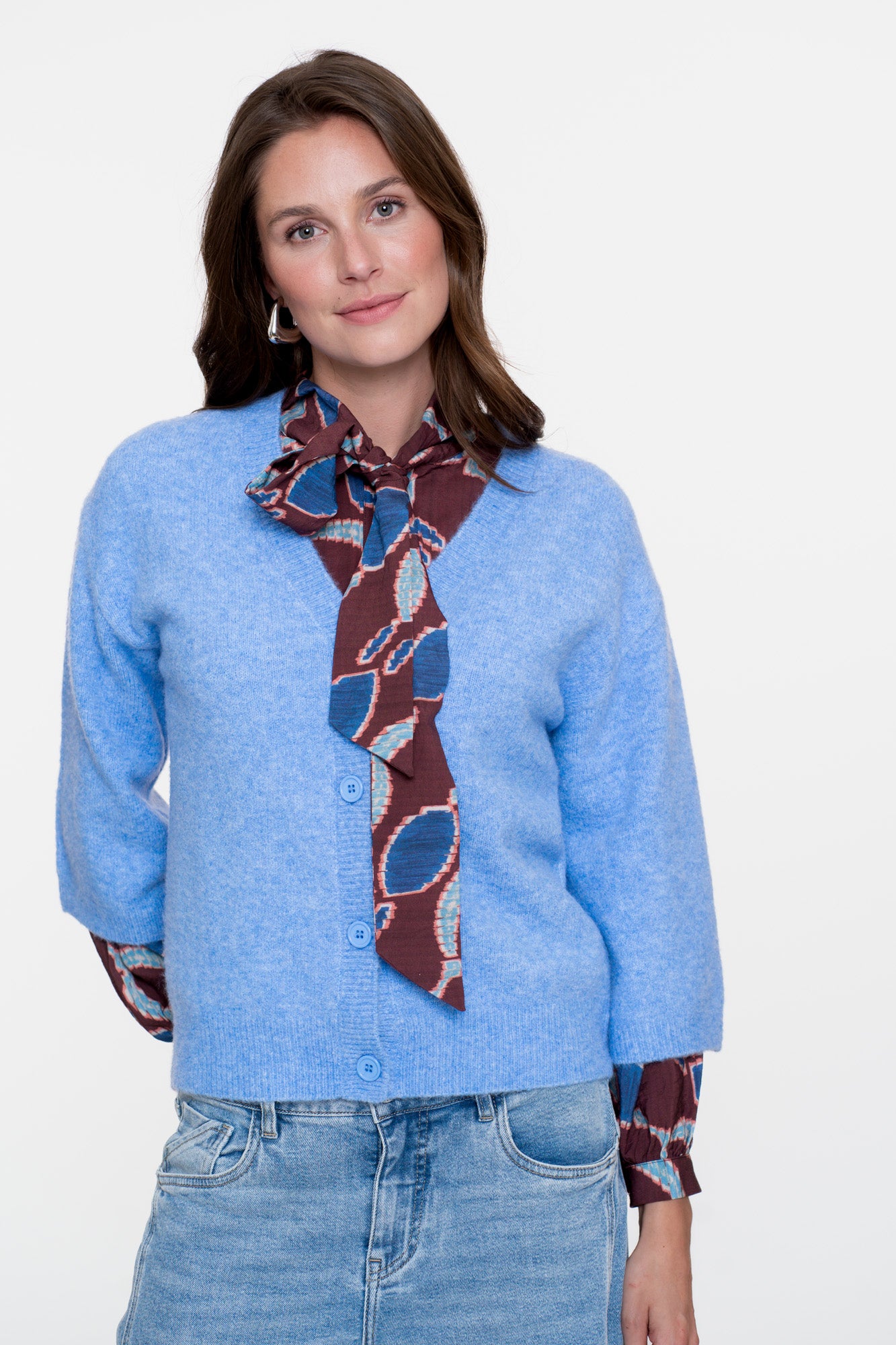 Geisha dames blouse met grafische print