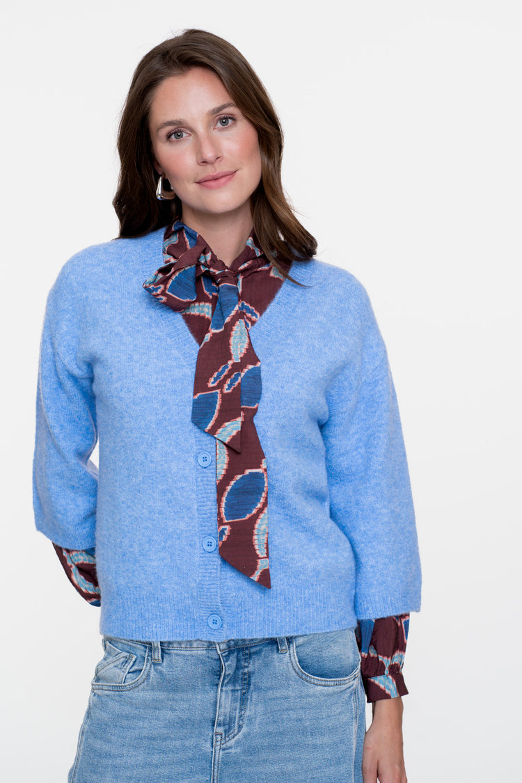 Geisha dames blouse met grafische print