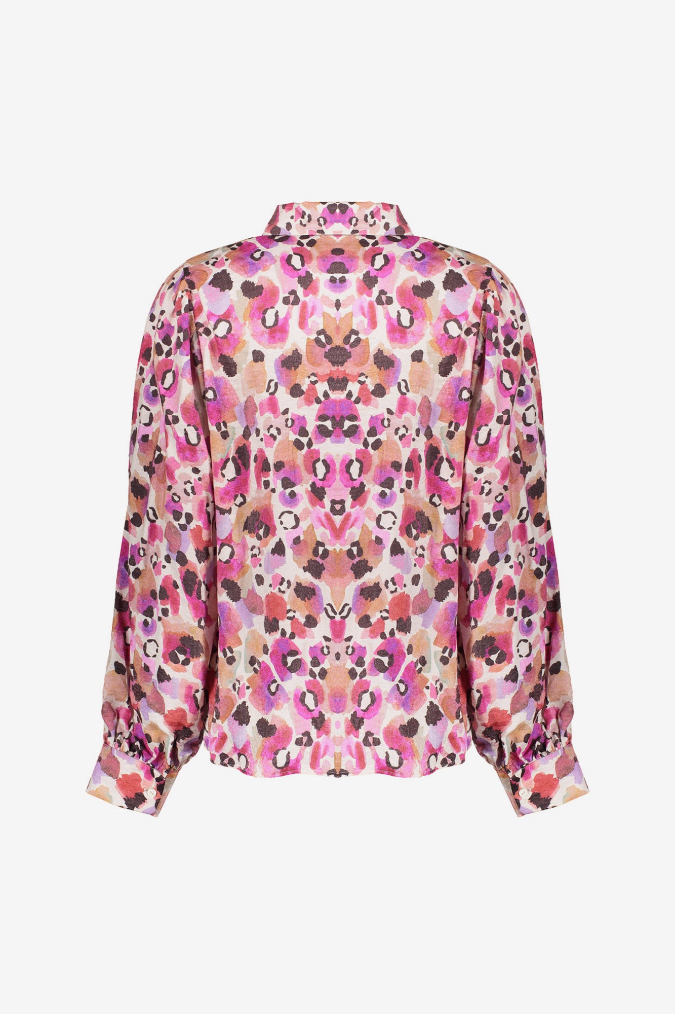 Geisha dames speelse blouse met plooimouwen