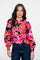 Geisha dames floral blouse pink