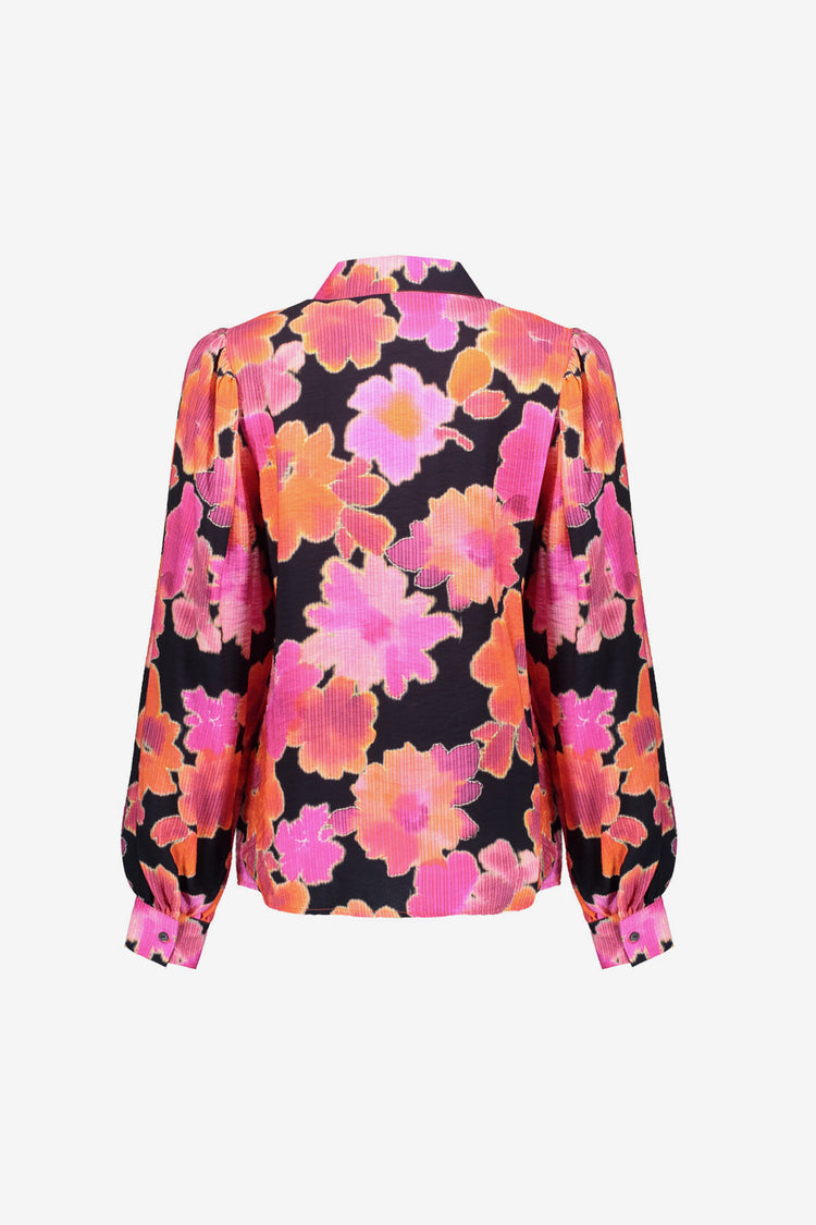 Geisha dames floral blouse pink