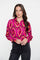 Geisha dames blouse met grafische print en lurex