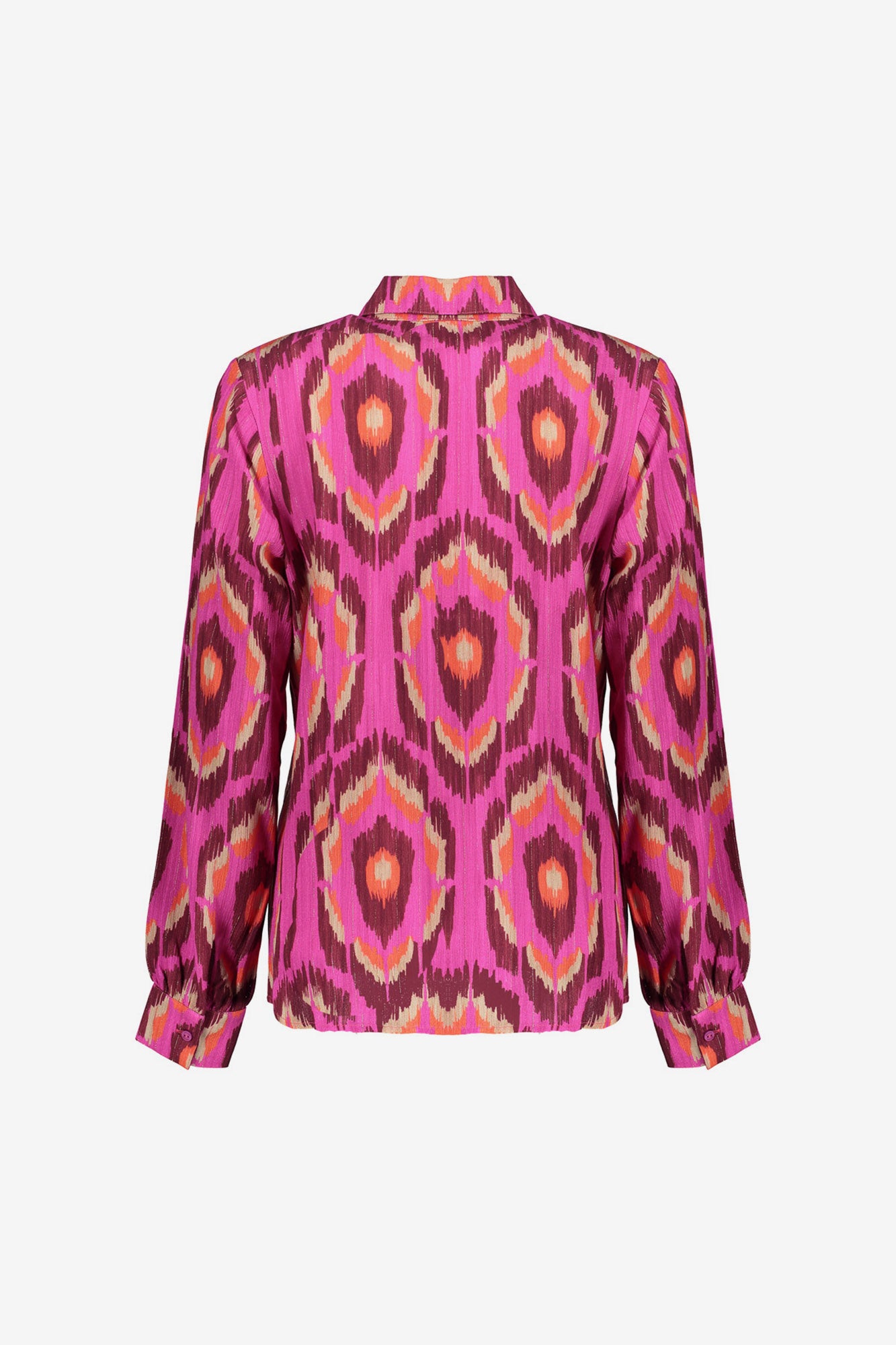 Geisha dames blouse met grafische print en lurex