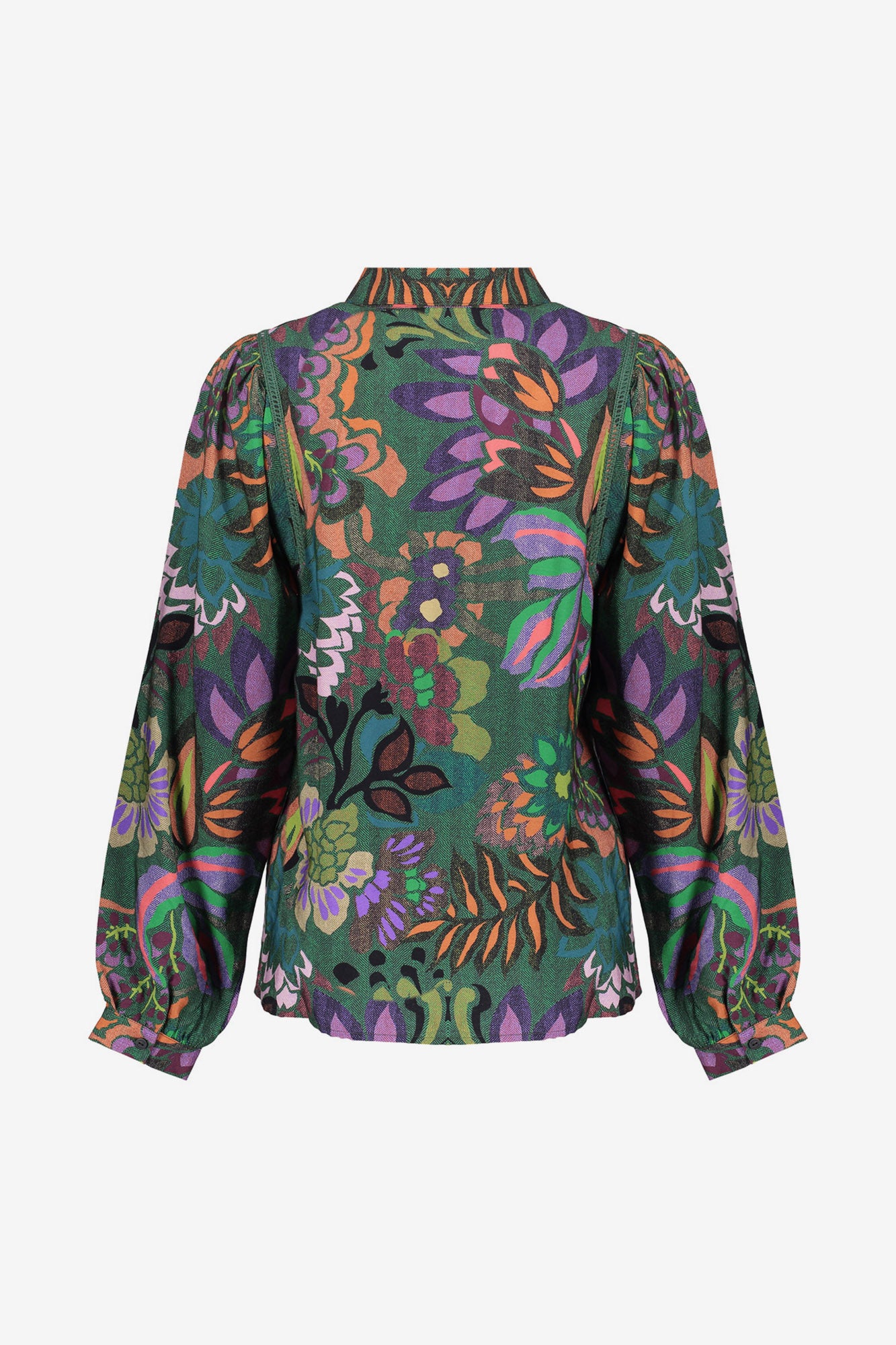 Geisha dames kleurrijke flower print blouse