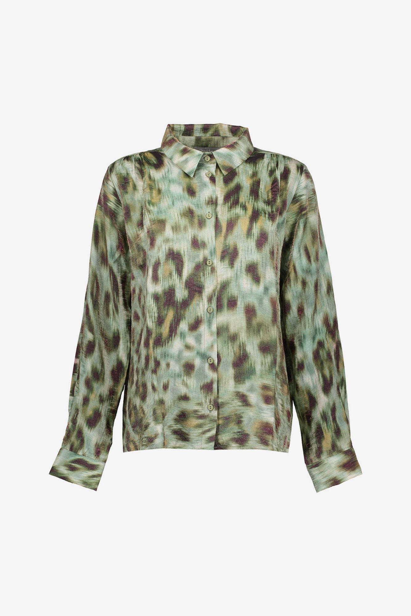 Geisha dames blouse met aquarelprint