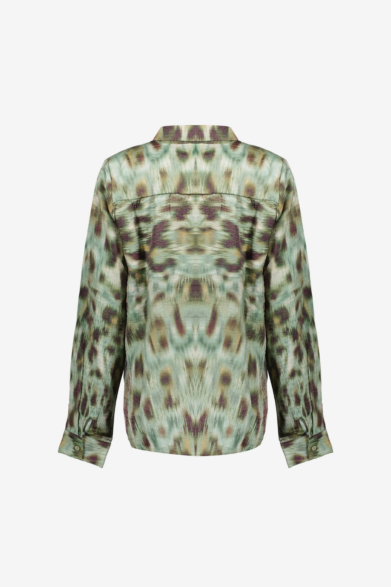 Geisha dames blouse met aquarelprint