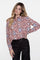 Geisha dames blouse met Ikatprint