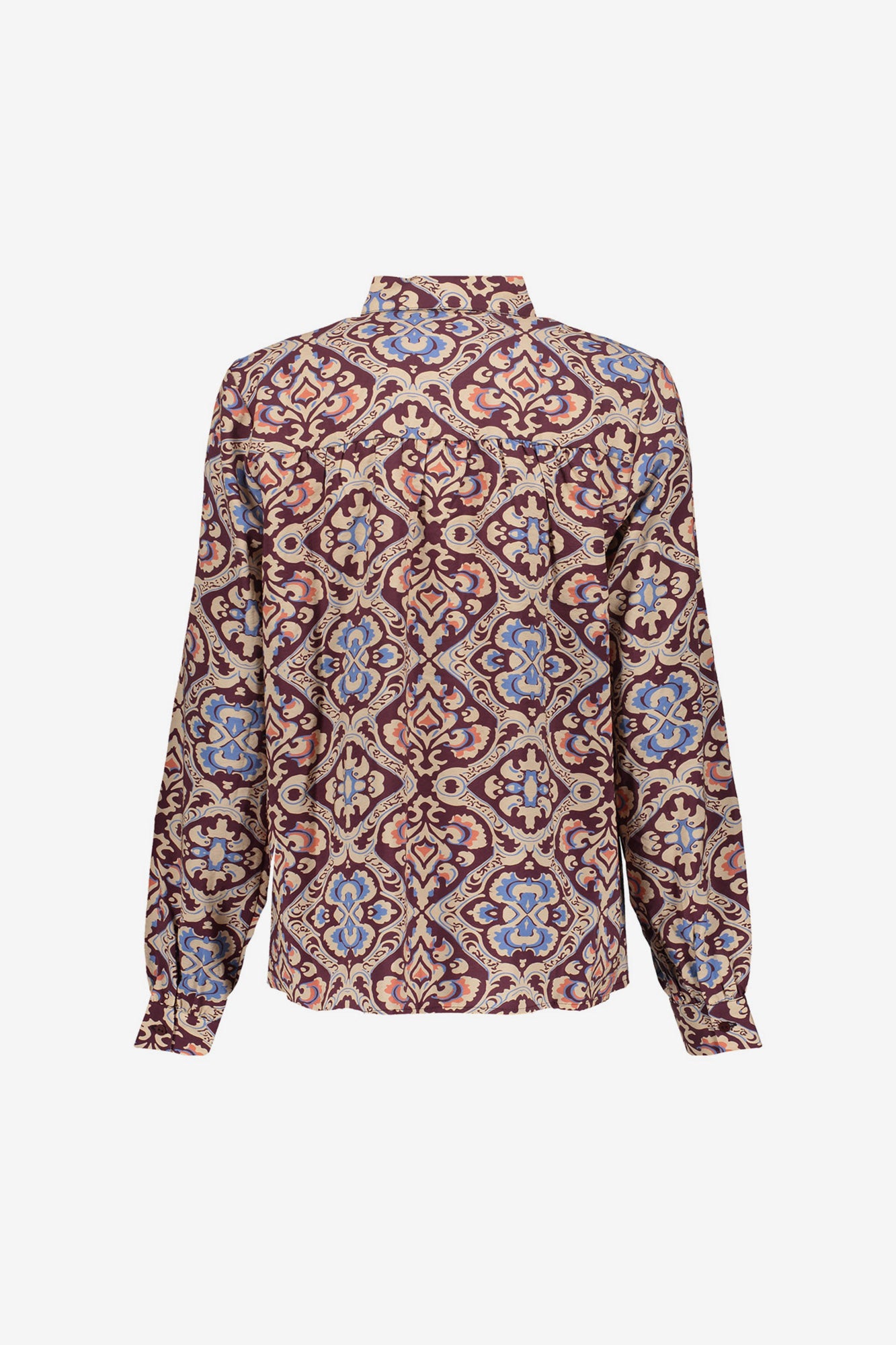 Geisha dames blouse met Ikatprint