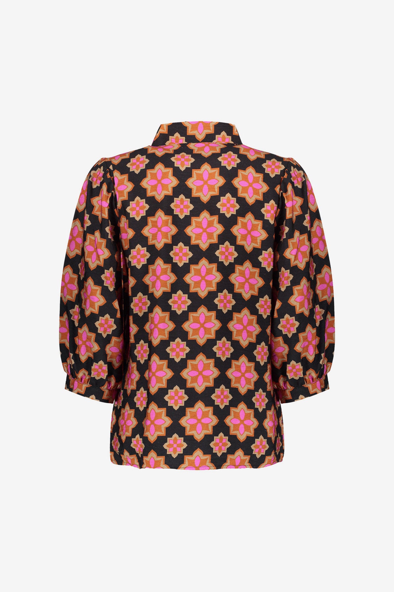 Geisha dames retro flower print blouse