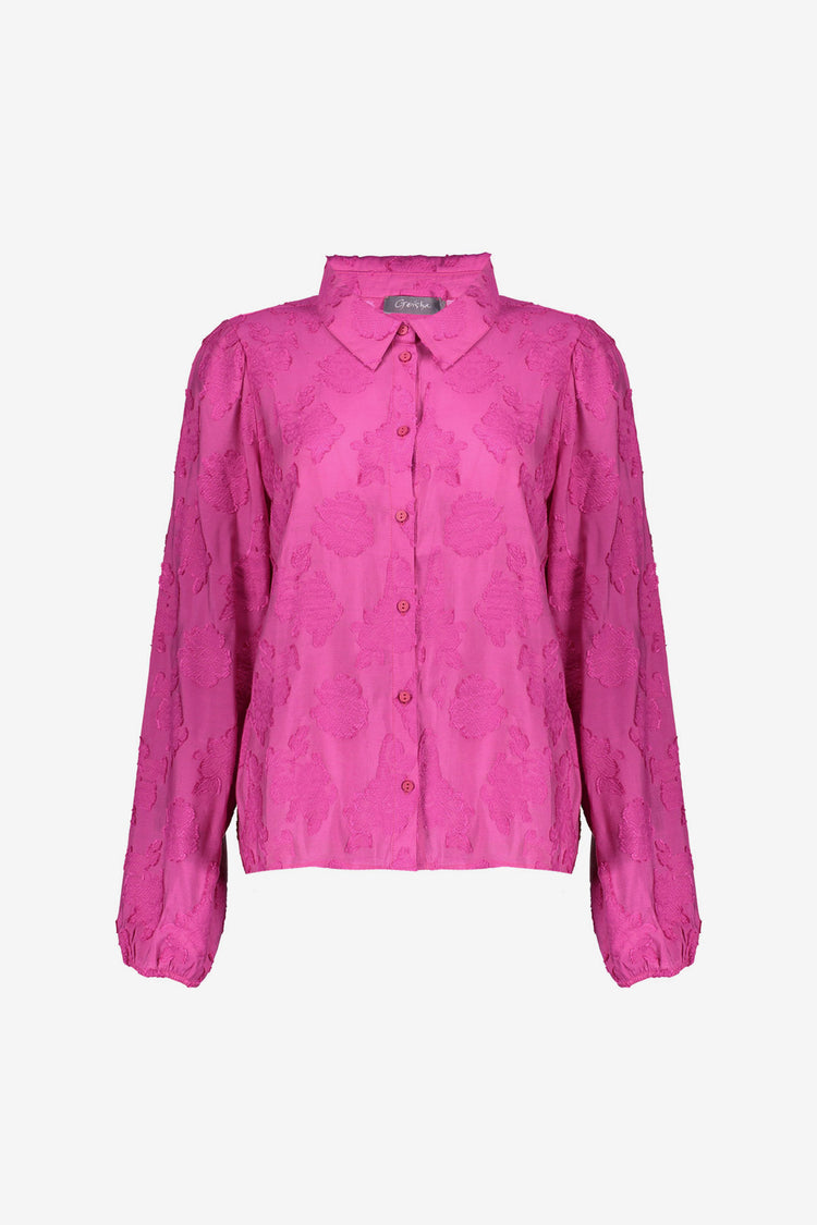 Geisha dames Fil-coupé blouse